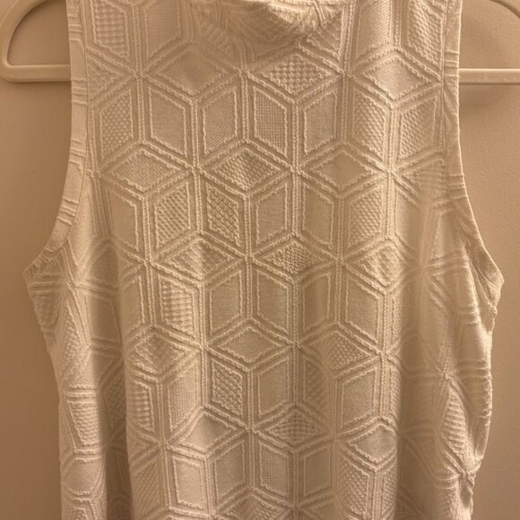 Postmark Anthropologie Ivory Mock Neck Sleeveless (size M) - Picture 4 of 6